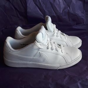 White Leather Nike Shoes